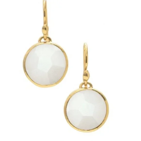 Stella & Dot | Retired Isla White Delicate Drop Dangle Earrings - Picture 2 of 10